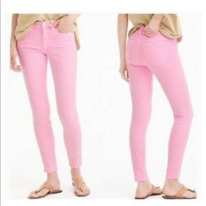 LAST CHANCE J Crew Pink Toothpick Jeans